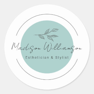 Sticker Rond Styliste des thérapeutes modernes Spa minimaliste 