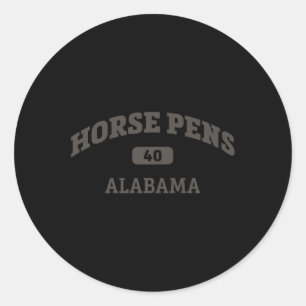 Sticker Rond Stylos à cheval 40 College Style Rock Espace Escal