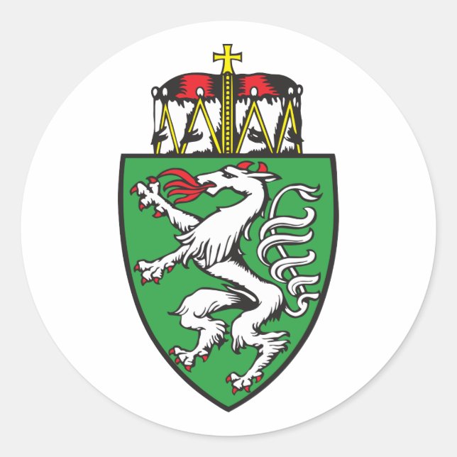 Sticker Rond Styrie, Autriche (Devant)