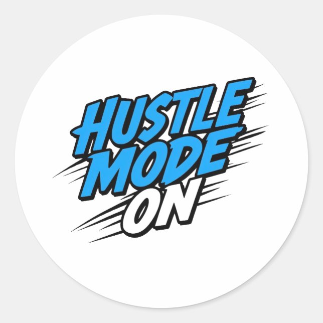 Sticker Rond Succès et ambition de l'entrepreneur (Devant)