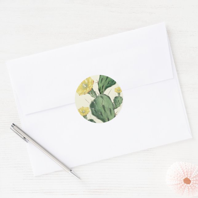 Sticker Rond Succulent (Enveloppe)