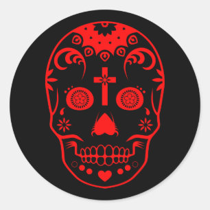 Sticker Rond sucre skullz : 2