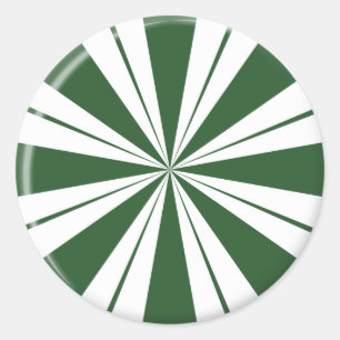 Sticker Rond Sucrerie de rayure de menthe verte