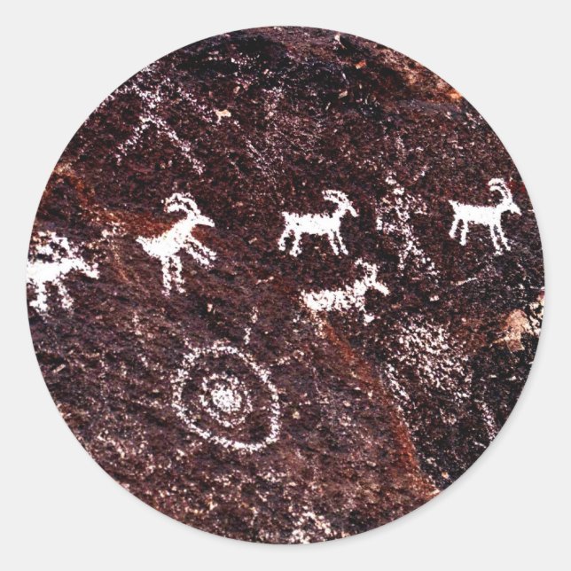 STICKER ROND SUD-OUEST D'AMÉRICAIN DE DÉSERT DU NEVADA DE (Devant)