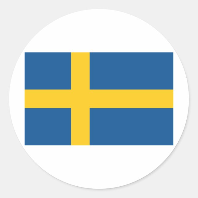 Sticker Rond Suède / Sverige (Devant)