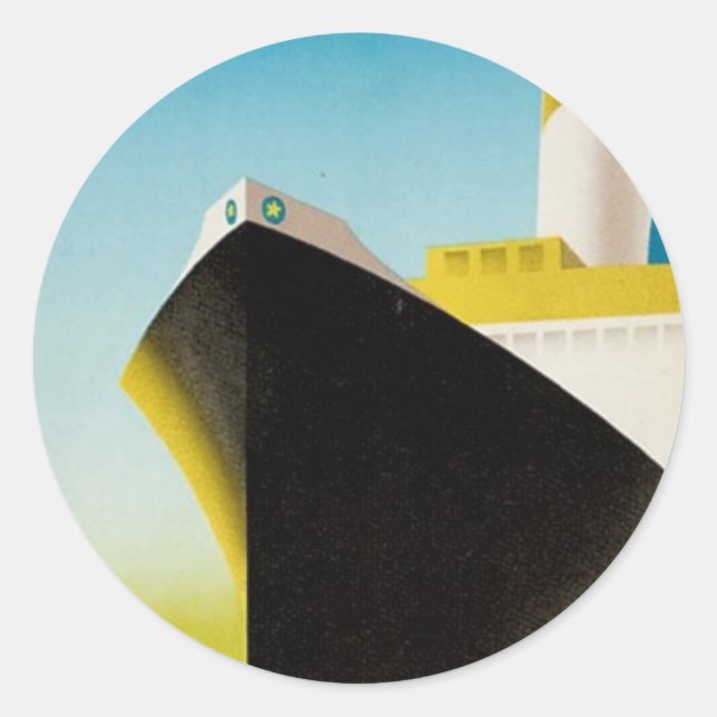 Sticker Rond Suede via Londres (Devant)