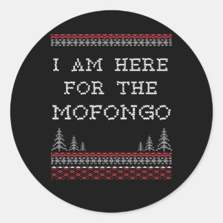 Sticker Rond Sueter Feo Navidad Mofongo espagnol laid