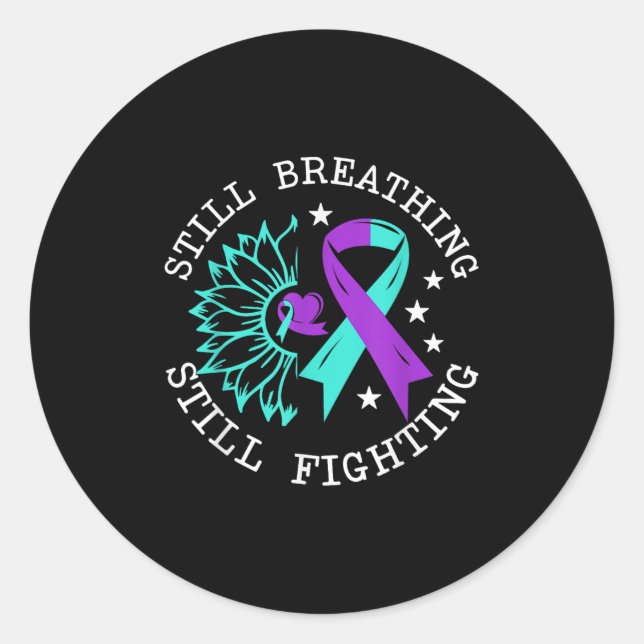Sticker Rond Suicide Awareness Suicide Prevention Suprt Survivo (Devant)