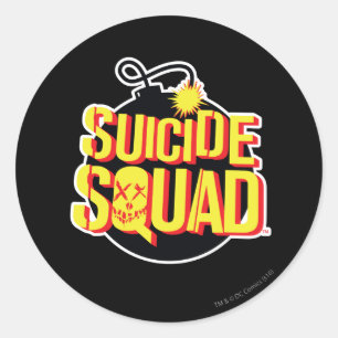 Sticker Rond Suicide Squad   Logo