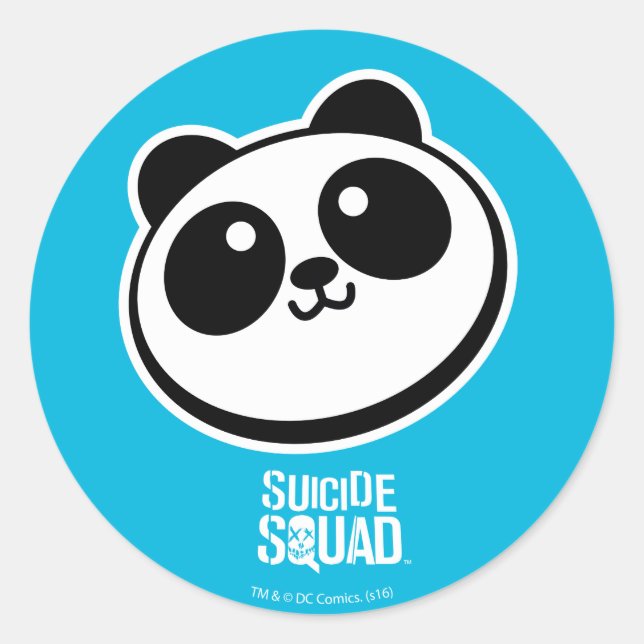Sticker Rond Suicide Squad | Logo de Panda Purveyor (Devant)