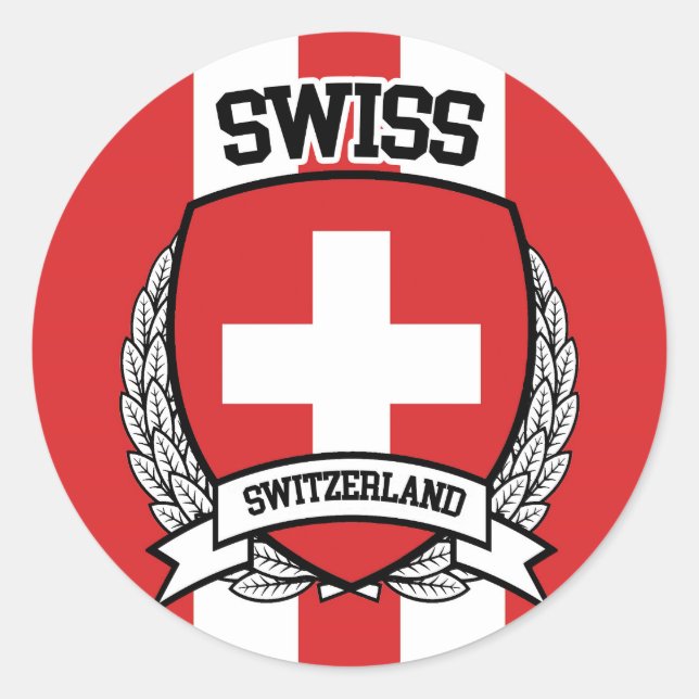 Sticker Rond Suisse (Devant)