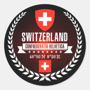 Sticker Rond Suisse