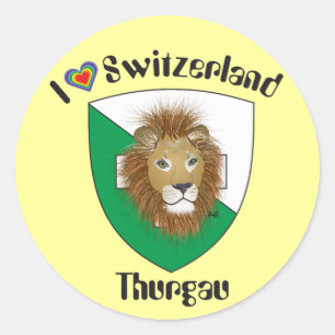 Sticker Rond Suisse Svizzera Svizra Switzerland Kleber