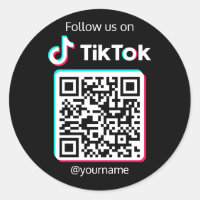 Suivez-Nous Sur TikTok Social Media QR Code