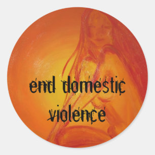 Sticker Rond sungoddesss, violence familiale de fin