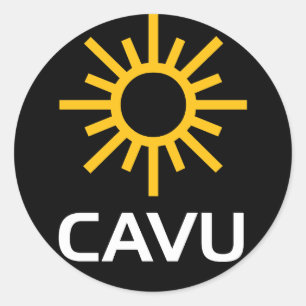 Sticker Rond Sunny Aviation Lingo CAVU