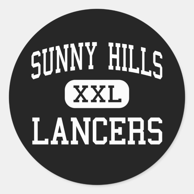 Sticker Rond Sunny Hills - Lancers - High - Fullerton (Devant)