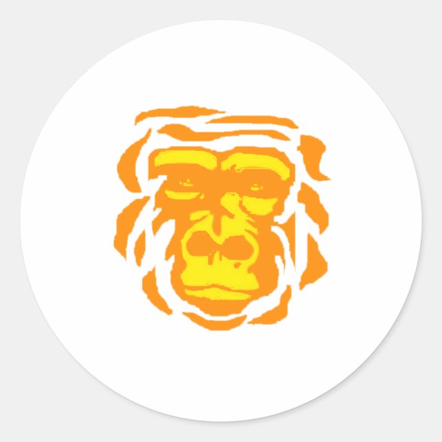 Sticker Rond Sunrise de Gorilla (Devant)