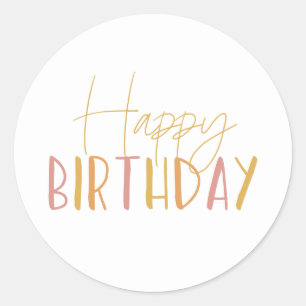 Sticker Rond Sunshine Anniversaire Bonne Anniversaire Cupcake T