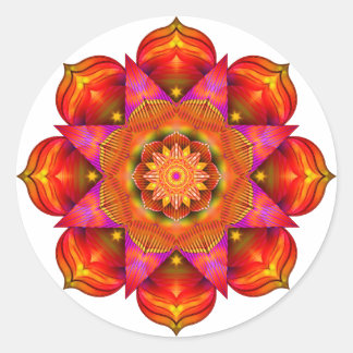 Sticker Rond Sunshine Mandala