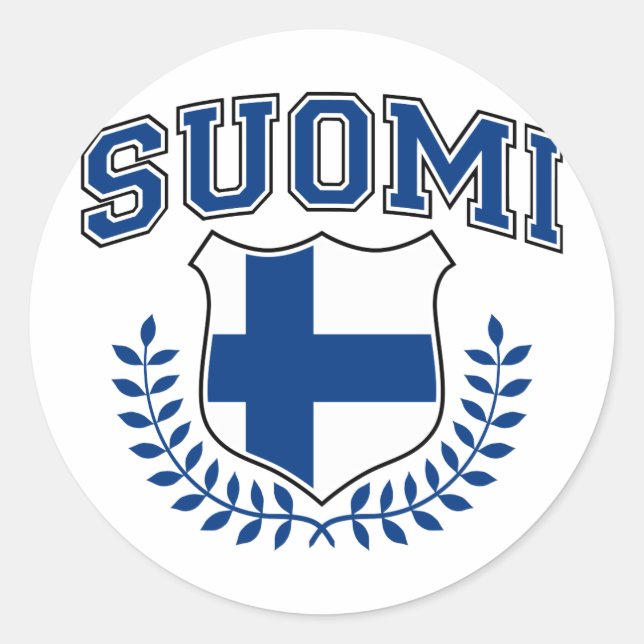 Sticker Rond Suomi (Devant)