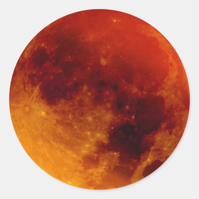 Sticker Rond Super Blue Blood Moon (Devant)