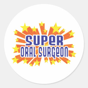 Sticker Rond Super chirurgien buccal