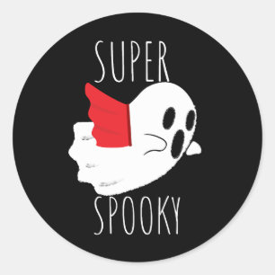 Sticker Rond Super effrayant