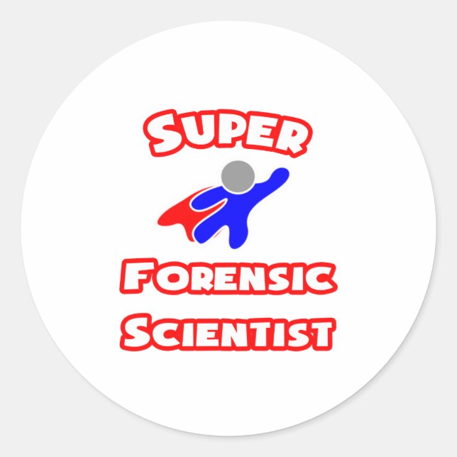 Sticker Rond Super scientifique (Devant)