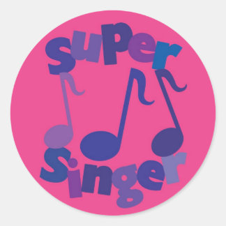 Sticker Rond Super Singer