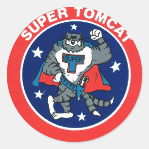 Sticker Rond Super Tomcat
