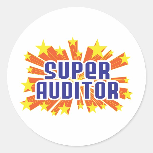 Sticker Rond Super vérificateur (Devant)