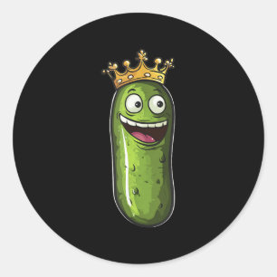 Sticker Rond Superbe Costume De Royaume De Pickle Pour Les Amat