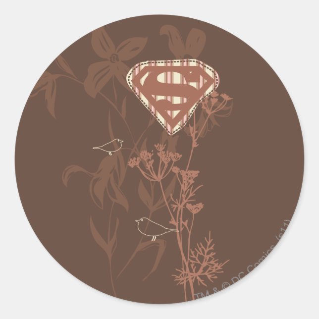 Sticker Rond Supergirl Brown Bird (Devant)