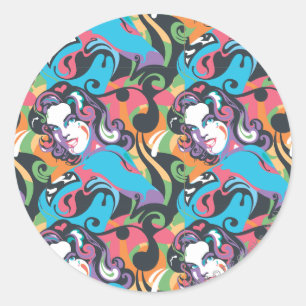 Sticker Rond Supergirl Color Splash Swils Motif 1
