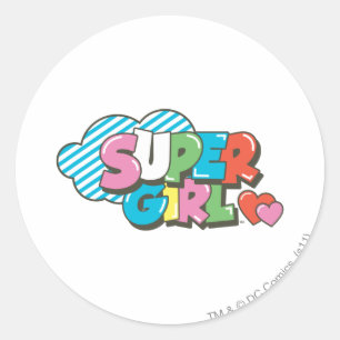 Sticker Rond Supergirl J-Pop 9