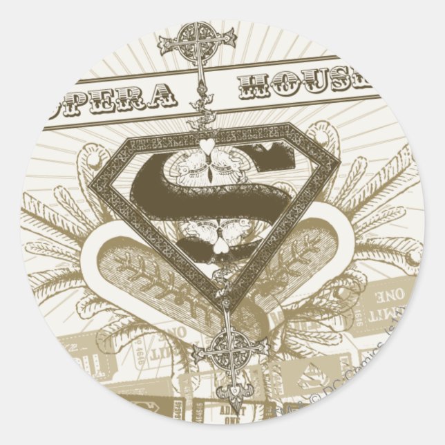 Sticker Rond Supergirl Opera House (Devant)