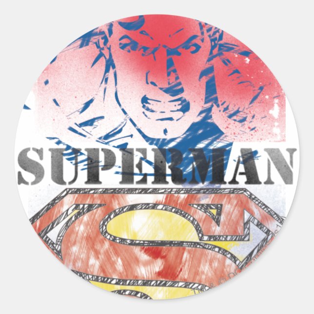 Sticker Rond Superman 28 (Devant)