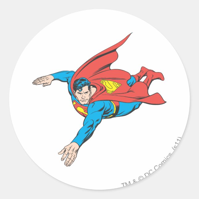 Sticker Rond Superman Dives Left (Devant)