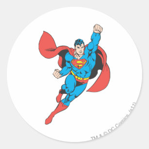 Sticker Rond Superman Poing droit levé