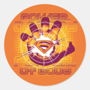 Sticker Rond Superman Power of Good