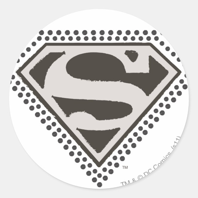 Sticker Rond Superman S-Shield | C'est Showtime ! Logo (Devant)