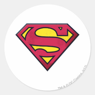 Sticker Rond Superman S-Shield Logo de bord