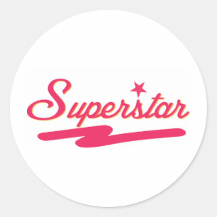 Sticker Rond Superstar