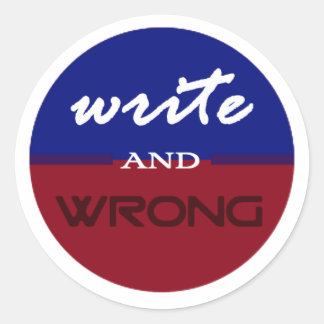 Sticker Rond Support De L'Autocollant Writers
