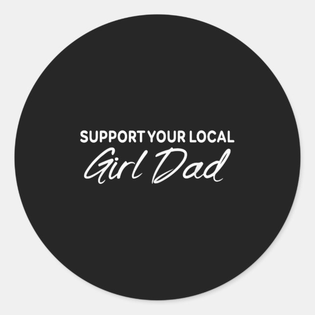 Sticker Rond Suprt Your Local Apparel  (Devant)