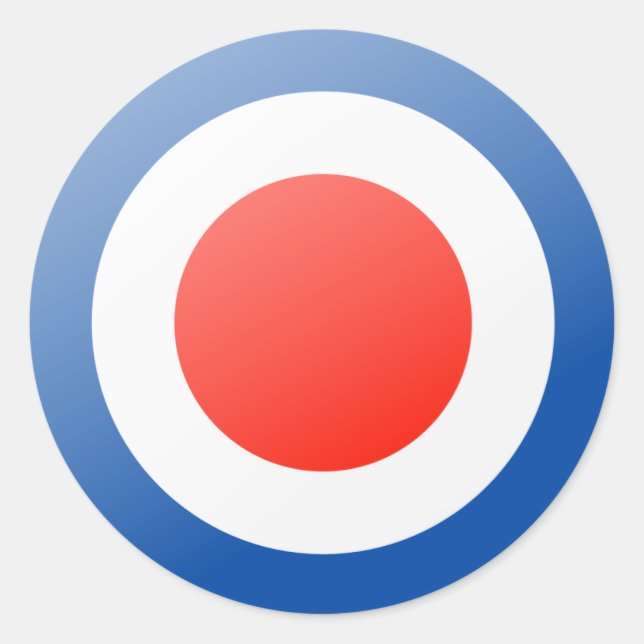 Sticker Rond Sur la cible (Devant)
