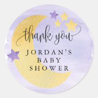 Sur la Lune, Baby shower pourpre Favor