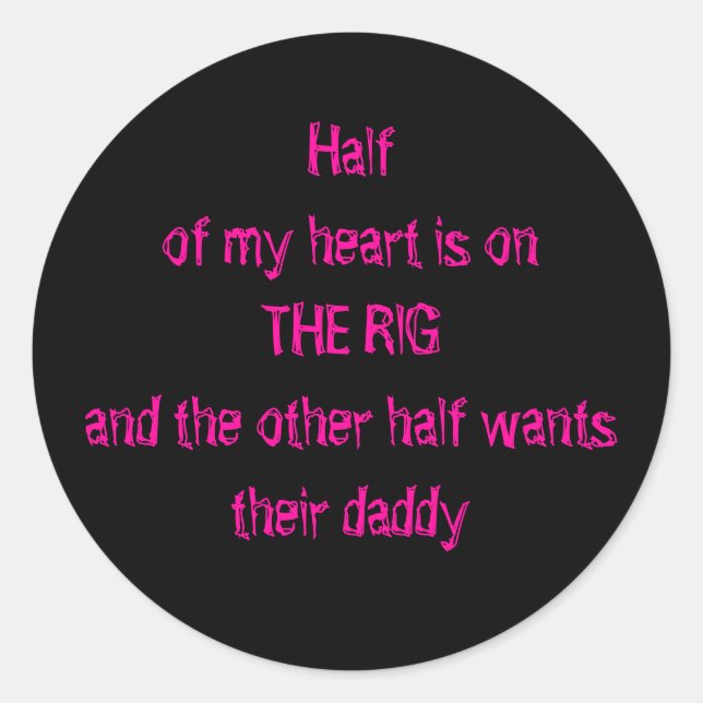 Sticker Rond Sur la plateforme (Devant)