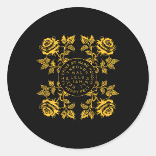 Sticker Rond (sur le dos) Brandon Merch a durement combattu Hal